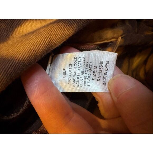 Femi Sepia Tye Dye Jumpsuit Denim size M - Picture 16 of 16